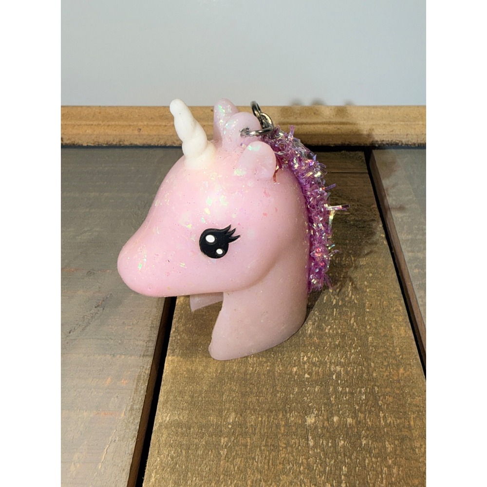 Bath & body Works Light Up Unicorn Pink Glitter Light Up Keychain PocketBac